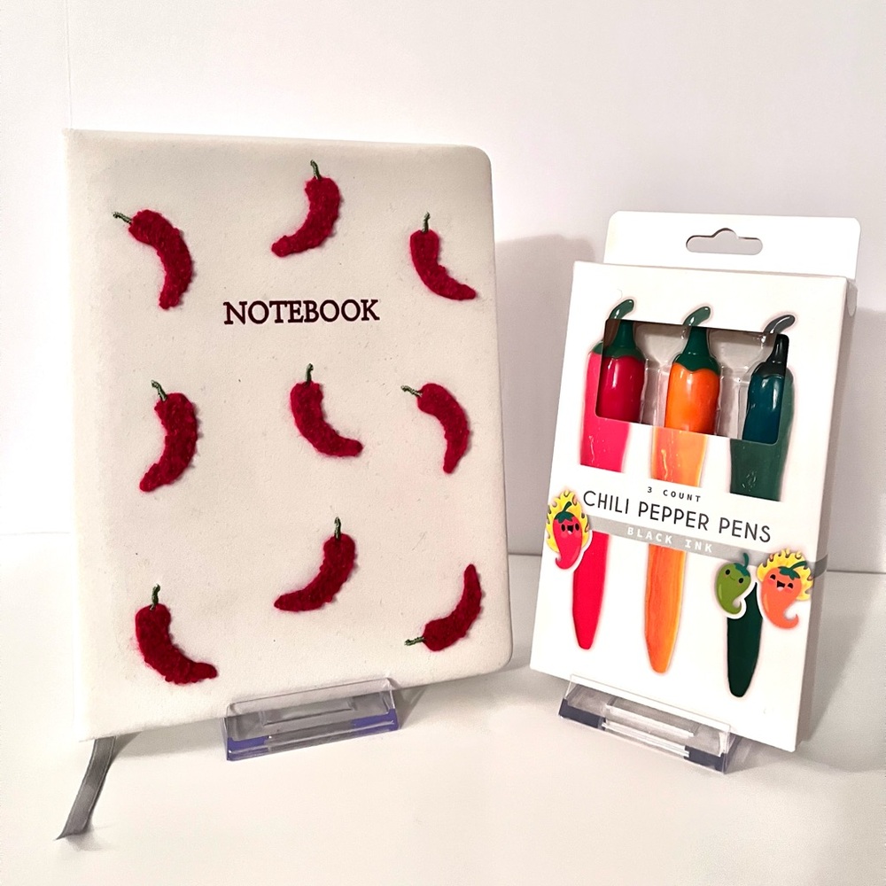 Chili Pepper Notebook and Pen Set